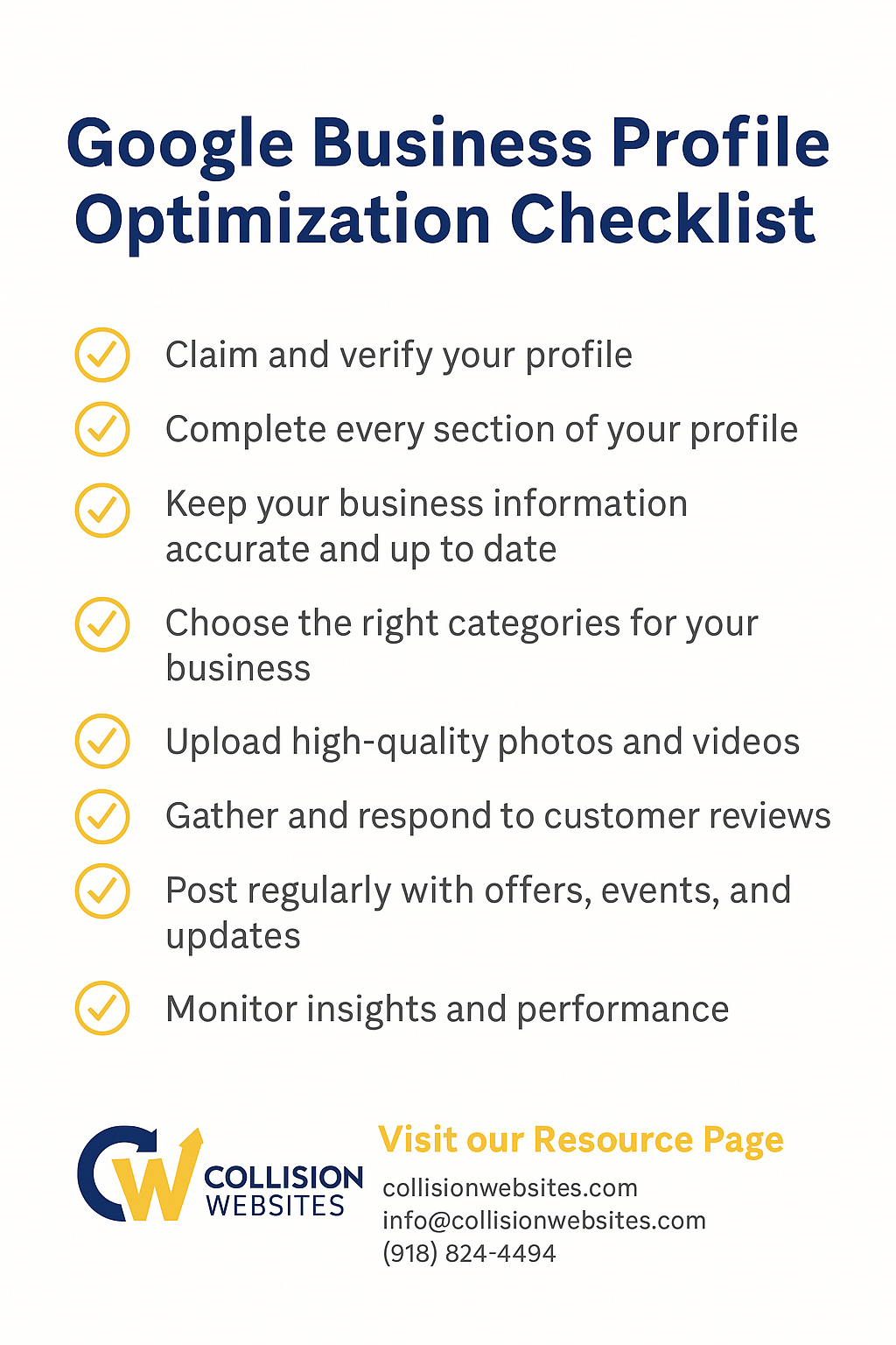 GBP_checklist Optimizing Google My Business Profile